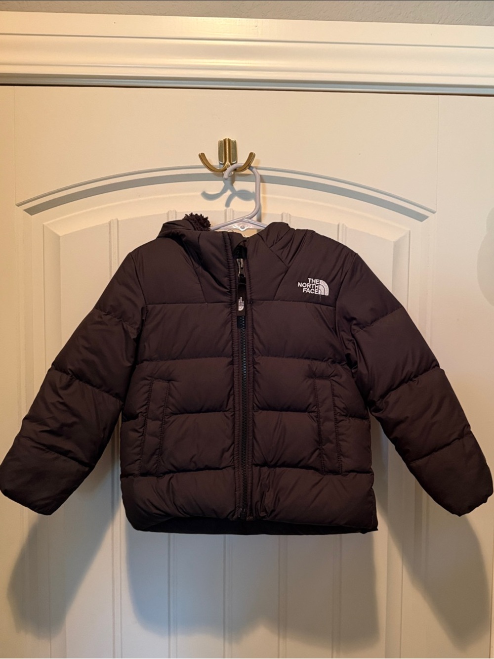 The North Face toddler Black Puffer Jacket with Hood